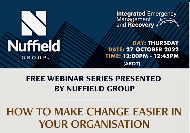 Make Change Easier Webinar Make Change Easier Webinar